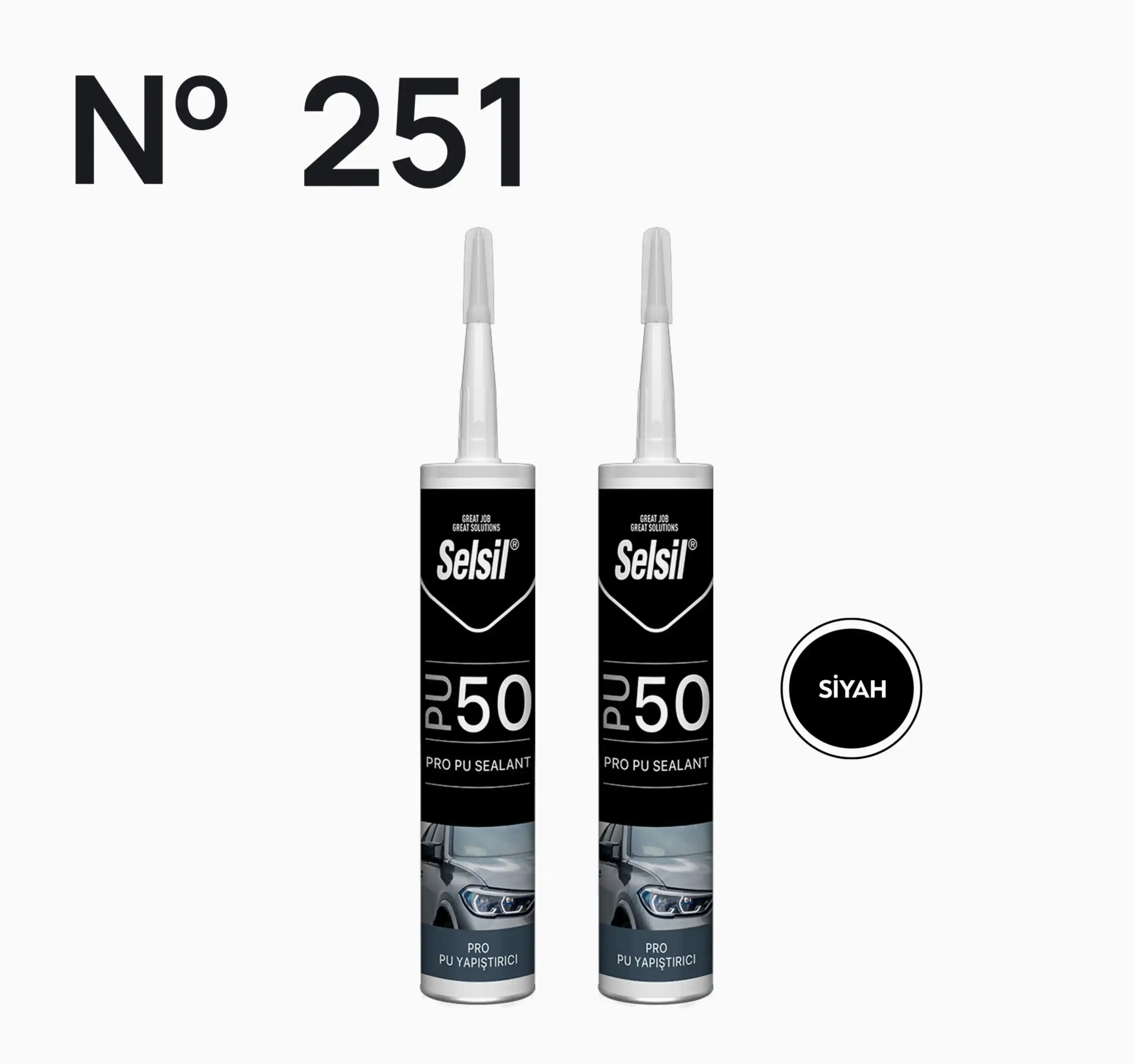 2 x Selsil PU50 Siyah 280ml