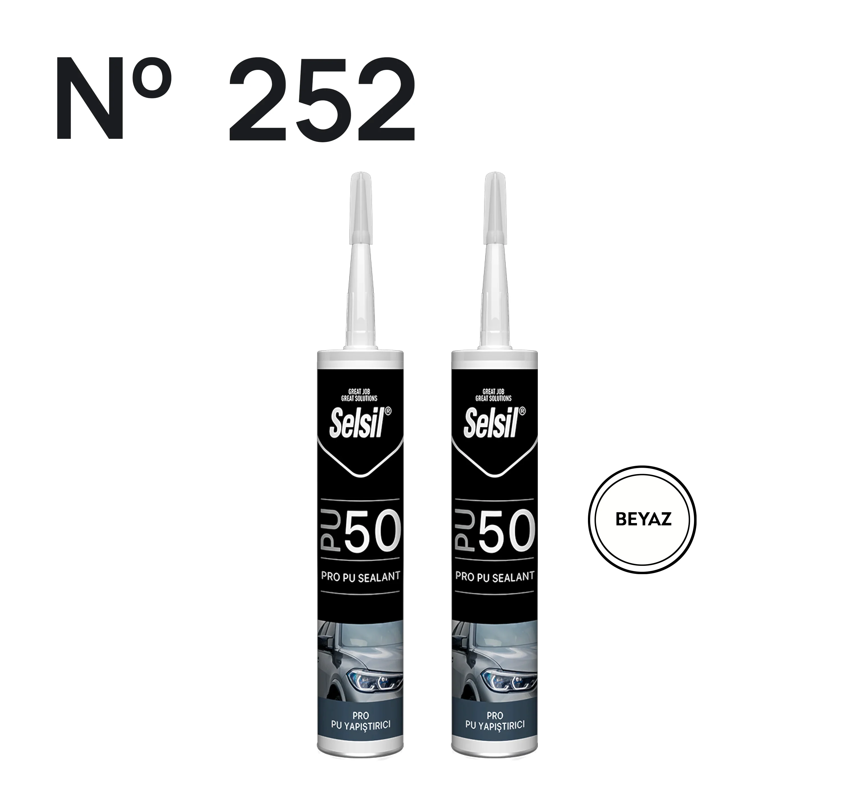 2 x Selsil PU50 Beyaz 280ml